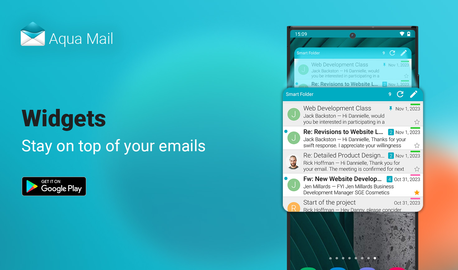 Maximize Your Productivity with Aqua Mail's Versatile Android Widgets